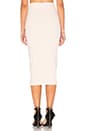 view 3 of 4 Honeycomb Stretch Midi Skirt in Blush