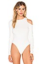 view 2 of 5 BODY AVEC DÉCOUPES ÉPAULES in Off White