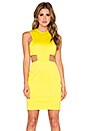 view 1 of 4 Cut Out Waist Bodycon Dress in Yellow