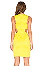 view 3 of 4 Cut Out Waist Bodycon Dress in Yellow