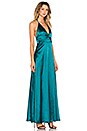 view 2 of 3 Satin Maxi Dress in Teal