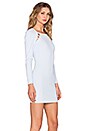 view 2 of 4 Cut Away Insert Mini Dress in Ice Blue