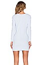view 3 of 4 Cut Away Insert Mini Dress in Ice Blue