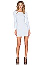 view 4 of 4 Cut Away Insert Mini Dress in Ice Blue