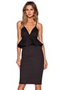 view 1 of 4 Cami Peplum Dress in Black
