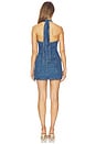 view 3 of 4 Wynn Denim Mini Dress in Bluestone