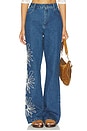 view 1 of 6 Amana Denim Flare Jean in Bluestone
