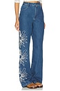view 2 of 6 Amana Denim Flare Jean in Bluestone