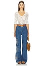 view 5 of 6 Amana Denim Flare Jean in Bluestone