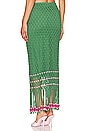 view 3 of 4 Reis Macrame Skirt in Emerald