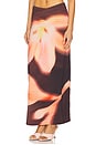 view 3 of 6 Veda Maxi Skirt in Cocoa Flower