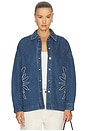 view 1 of 5 CAMISA DENIM AMANA in Bluestone