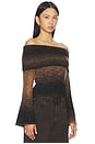 view 2 of 4 Soraya Off Shoulder Top in Chocolate