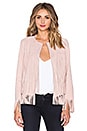 view 1 of 4 Ryder Classic Fringe Jacket in Dusty Rose Suede