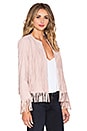 view 2 of 4 Ryder Classic Fringe Jacket in Dusty Rose Suede