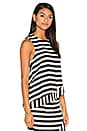 view 2 of 4 The Borsa Top in Black & White Stripe