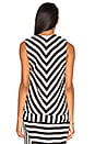 view 3 of 4 The Borsa Top in Black & White Stripe