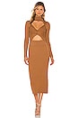 view 1 of 3 ROBE MI-LONGUE in Tonal Camel