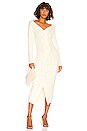 view 1 of 3 Rib Knit Midi Dress in Off-White