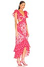 view 2 of 3 Gen Cut Out Dress in Plumeria Pink Abstract Floral