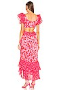 view 3 of 3 Gen Cut Out Dress in Plumeria Pink Abstract Floral