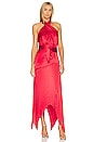 view 1 of 3 Dixon Halter Dress in Rose Red