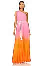 view 1 of 3 Garrett Pleated Gown in Ombre Sorbet