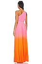 view 3 of 3 Garrett Pleated Gown in Ombre Sorbet
