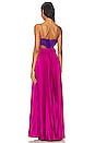 view 3 of 3 Elodie Gown in Purple & Fuchsia