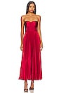 view 1 of 3 BELLE ストラップレスドレス in Cranberry Red