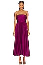 view 1 of 3 Conan Strapless Midi Dress in Purple Sangria