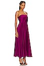 view 2 of 3 Conan Strapless Midi Dress in Purple Sangria