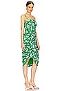 view 2 of 3 Olly Ruched Midi Dress in Frog Flower