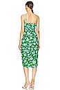 view 3 of 3 Olly Ruched Midi Dress in Frog Flower