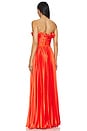 view 3 of 3 Losey Ruffle Neck Gown in Sun Coral