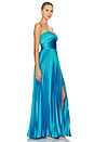 view 3 of 4 Stef Pleated Gown in Adonis Blue