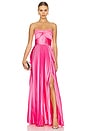 view 1 of 3 Stef Pleated Gown in Pink Lotus