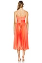 view 3 of 3 Krisley Pleated Midi Dress in Spicy Coral