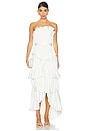 view 1 of 4 Janey Tiered Shell Midi Dress in Ivory