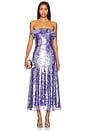 view 1 of 4 Braelynn Mesh Sequin Midi Dress in Neptune