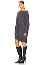 view 3 of 4 Salem Oversized Knit Dress in Charcoal Cloud