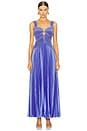 view 4 of 5 Alaia Pleated Gown in Sail Blue