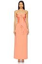 view 1 of 3 Diana Gown in Peach Sky
