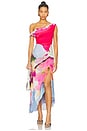 view 1 of 4 Ella Printed Jersey Dress in Sahara Sky