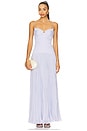 view 1 of 3 Saylor Pleated Gown in Rain Cloud