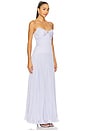 view 2 of 3 Saylor Pleated Gown in Rain Cloud