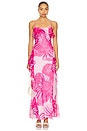 view 1 of 3 Celsey Flower Gown in Sand Verbana