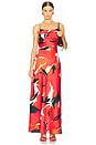 view 1 of 3 Alyina Gown in Red Bloom