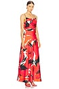 view 2 of 3 Alyina Gown in Red Bloom