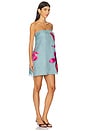 view 2 of 4 Fran Strapless Mini Dress in Blue Speckled Iris
